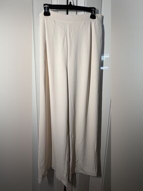 MELLODAY Cream Wide-Leg Trousers